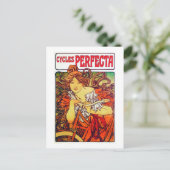 Carte Postale Cycles Perfecta, Mucha (Debout devant)