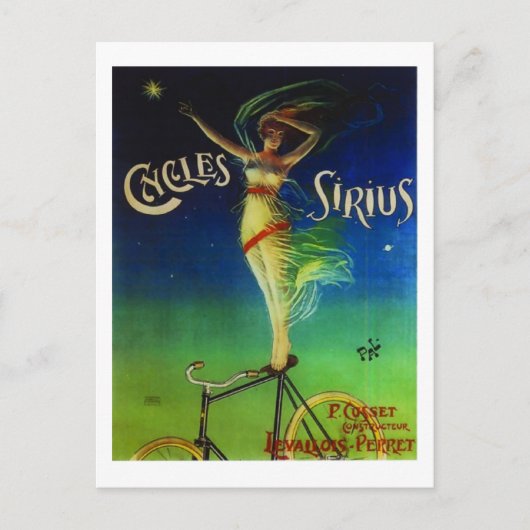 Carte postale Cycles Sirius (Devant)