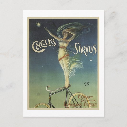 Carte Postale Cycles Sirius (Devant)