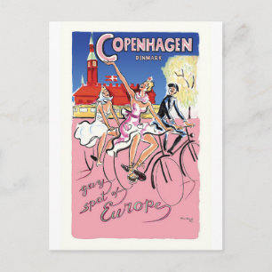 Carte Postale Cyclisme à Copenhague, Danemark