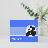 Carte Postale Cyclisme bleu (Debout devant)