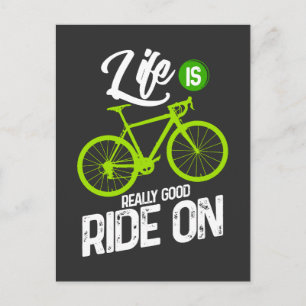 Carte Postale Cyclisme - La Vie Est Vraiment Une Bonne Promenade