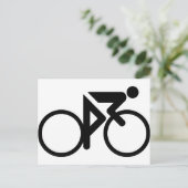 Carte Postale cyclisme noir (Debout devant)