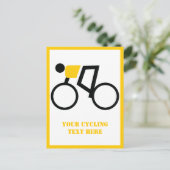 Carte Postale Cycliste à vélo vertical (Debout devant)