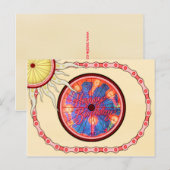 Carte Postale Cycliste Biker Joyeux Anniversaire (Devant / Derrière)