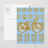 Carte postale Cycliste Cycle (Devant / Derrière)