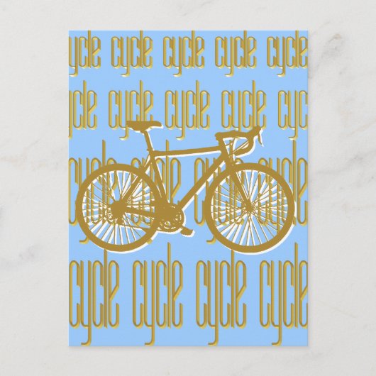 Carte postale Cycliste Cycle (Devant)