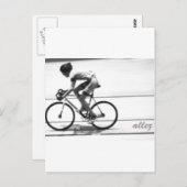 Carte Postale Cycliste de piste (Devant / Derrière)