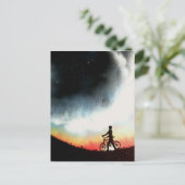 Carte Postale Cycliste du soir (Debout devant)