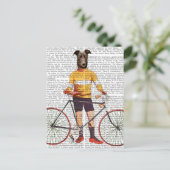 Carte Postale Cycliste Greyhound (Debout devant)