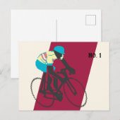 Carte Postale Cycliste n° 2 (Devant / Derrière)