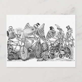 Carte postale Cyclistes Calavera