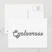 Carte Postale Cyclocross Classic Retro Design (Devant / Derrière)