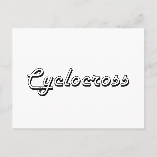 Carte Postale Cyclocross Classic Retro Design (Devant)