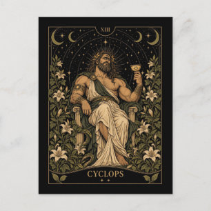 Carte Postale Cyclope, Art du Tarot Starlit