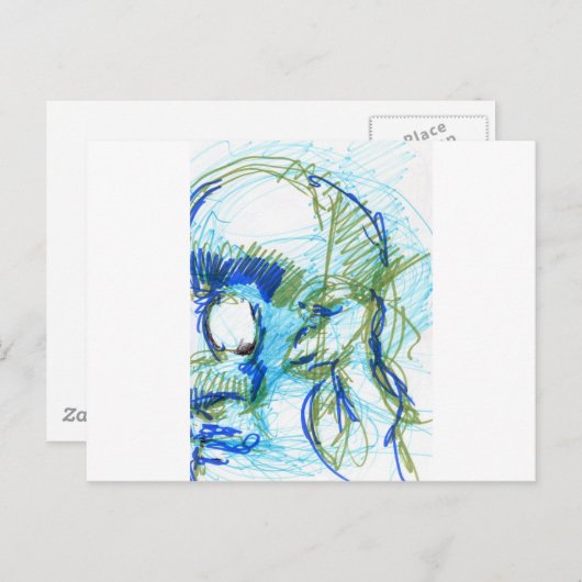 Carte Postale Cyclope et Troglodyti (Devant / Derrière)