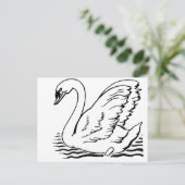 Carte Postale Cygne gracieux (Debout devant)