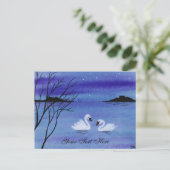 Carte Postale Cygnes (Debout devant)