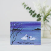 Carte Postale Cygnes (Debout devant)