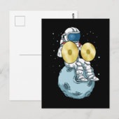 Carte Postale Cymbals Gift Men Marching Band Music Cymbal (Devant / Derrière)