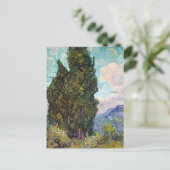 Carte Postale Cypress Crescent Moon Vincent van Gogh (Debout devant)