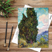 Carte Postale Cypress Crescent Moon Vincent van Gogh