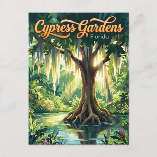 Carte Postale Cypress Gardens Floride (Devant)