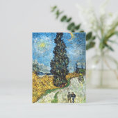 Carte Postale Cypress Starry Sky Vincent van Gogh (Debout devant)