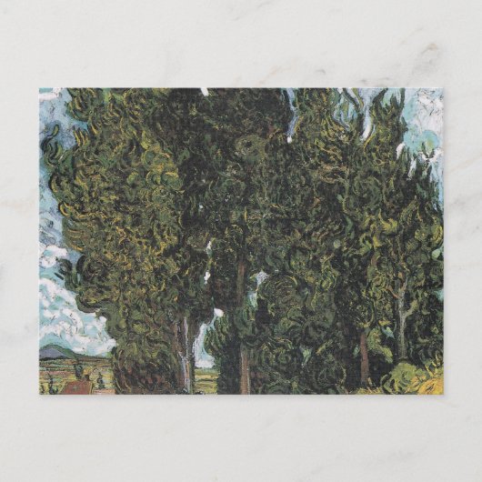 Carte Postale Cypress Trees par Van Gogh (Devant)