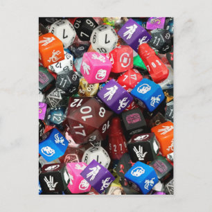 Carte Postale d20 dés