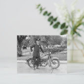 Carte Postale D.C. Police de moto, 1932 (Debout devant)