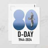 Carte Postale D-Day 80 - 1944-2024 (Devant / Derrière)