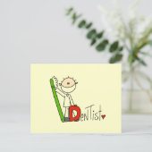 Carte Postale D est pour Dentiste (Debout devant)