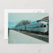 Carte Postale D&RGW "California Zephyr" avec observation "Silver (Devant / Derrière)