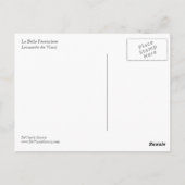 Carte postale da Vinci (Dos)