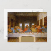 Carte Postale Da Vinci Dernier Supper Fine Art Classic (Devant / Derrière)