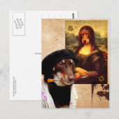 Carte Postale Da Vinci et la Mona Lisa (Devant / Derrière)