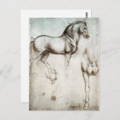 Carte Postale Da Vinci Horse Postcard (Devant / Derrière)