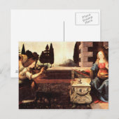 Carte Postale Da Vinci, Léonard - Annonciation (Devant / Derrière)