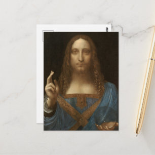 Carte Postale Da Vinci, Sauveur du Monde, Salvator Mundi