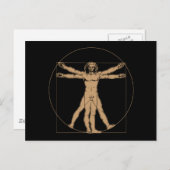Carte postale Da Vinci Vitruvian (Devant / Derrière)