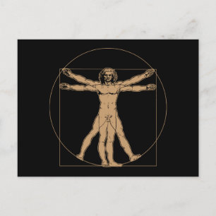 Carte postale Da Vinci Vitruvian