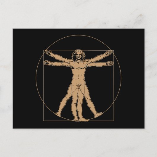 Carte postale Da Vinci Vitruvian (Devant)