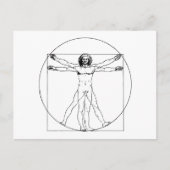 Carte postale Da Vinci Vitruvian (Devant)