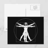 Carte postale Da Vinci Vitruvian (Devant / Derrière)