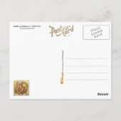 Carte Postale Da Vinci's Studies of embryos (Dos)