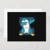Carte Postale Dabbing Penguin Dab Penguin (Devant / Derrière)