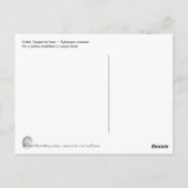 Carte postale d'abeilles de charpentier violet (Dos)