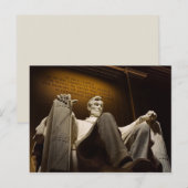 carte postale d'abraham lincoln (Devant / Derrière)