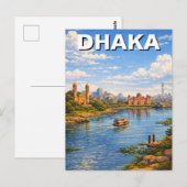 Carte Postale Dacca Bangladesh (Devant / Derrière)